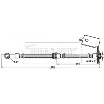 Flexible de frein BORG & BECK BBH7058
