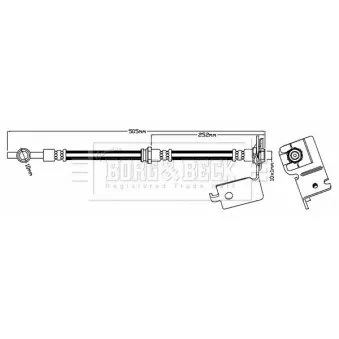 Flexible de frein BORG & BECK BBH7059