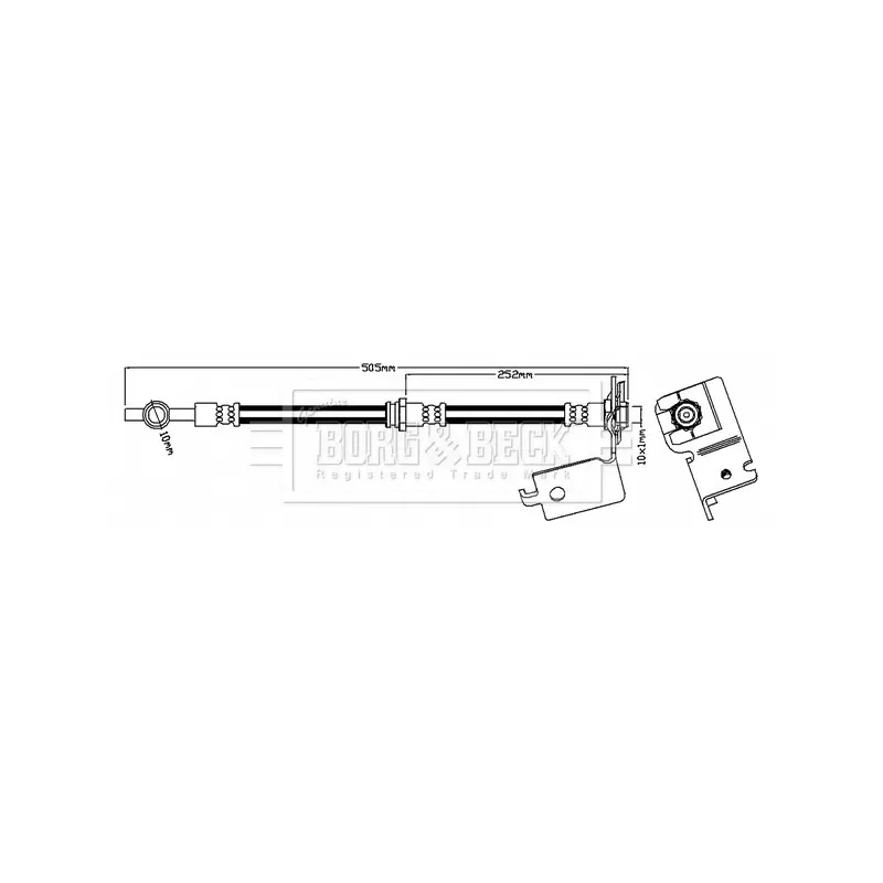 Flexible de frein BORG & BECK BBH7059