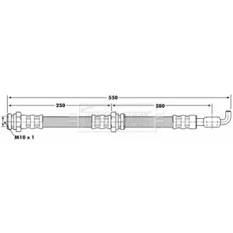 Flexible de frein BORG & BECK BBH7064