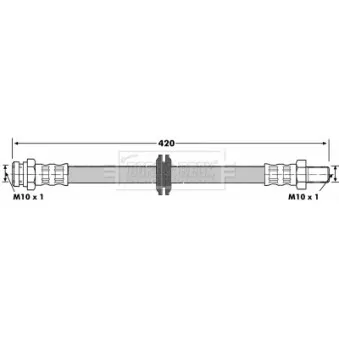 Flexible de frein BORG & BECK BBH7065