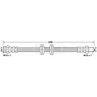 Flexible de frein BORG & BECK BBH7066