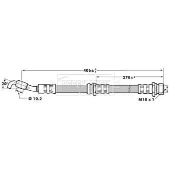 Flexible de frein BORG & BECK BBH7067