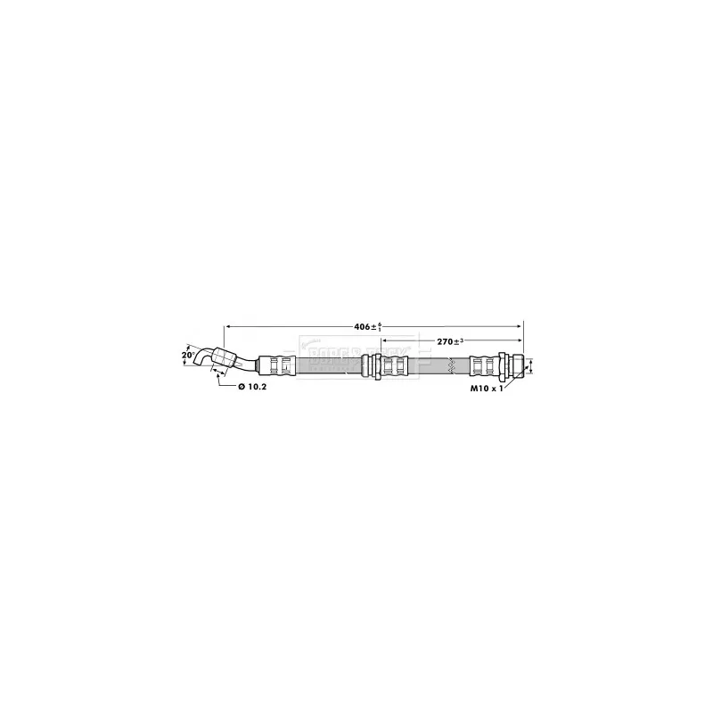 Flexible de frein BORG & BECK BBH7067
