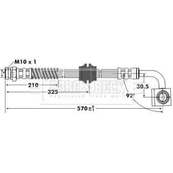 Flexible de frein BORG & BECK BBH7070
