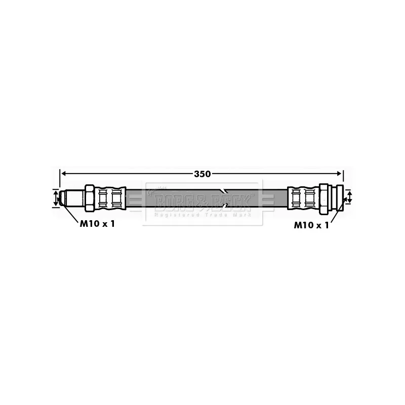 Flexible de frein BORG & BECK BBH7072