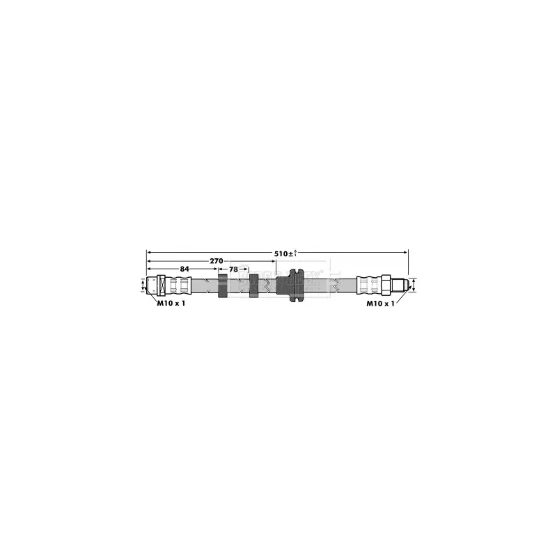 Flexible de frein BORG & BECK BBH7075