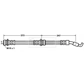 Flexible de frein BORG & BECK BBH7077
