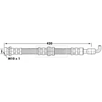 Flexible de frein BORG & BECK BBH7078
