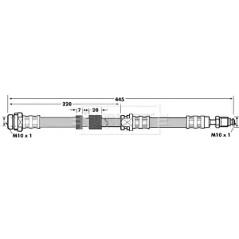 Flexible de frein BORG & BECK BBH7079