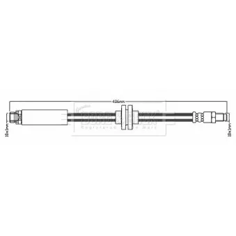 Flexible de frein BORG & BECK BBH7080