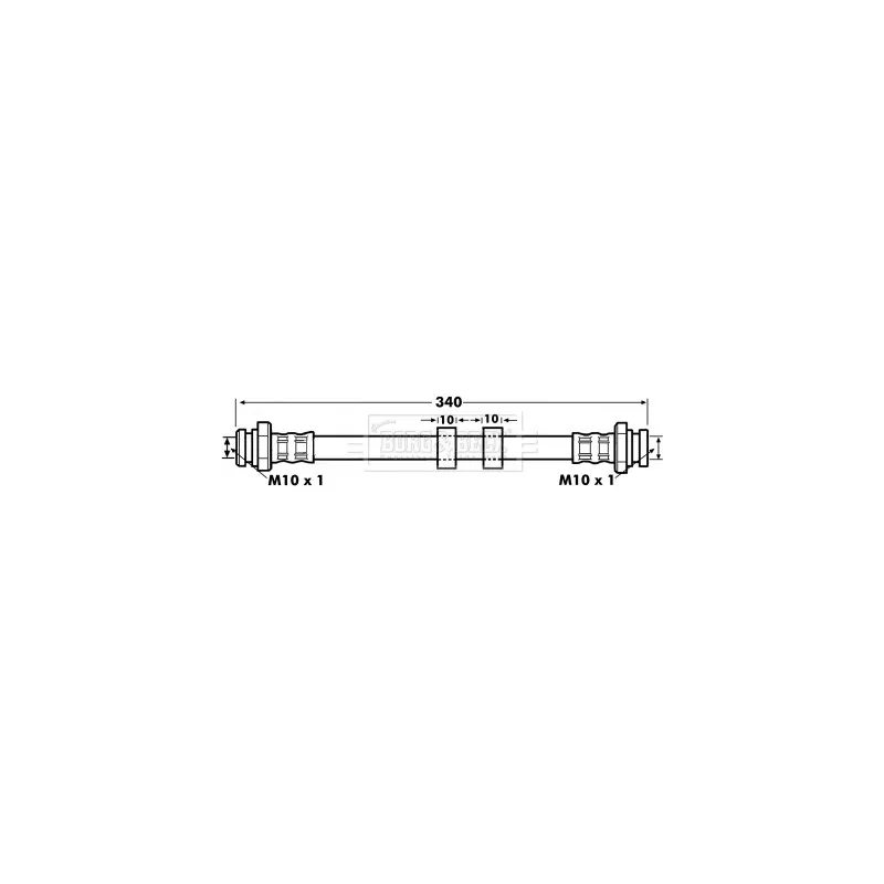 Flexible de frein BORG & BECK BBH7082
