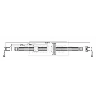 Flexible de frein BORG & BECK BBH7086