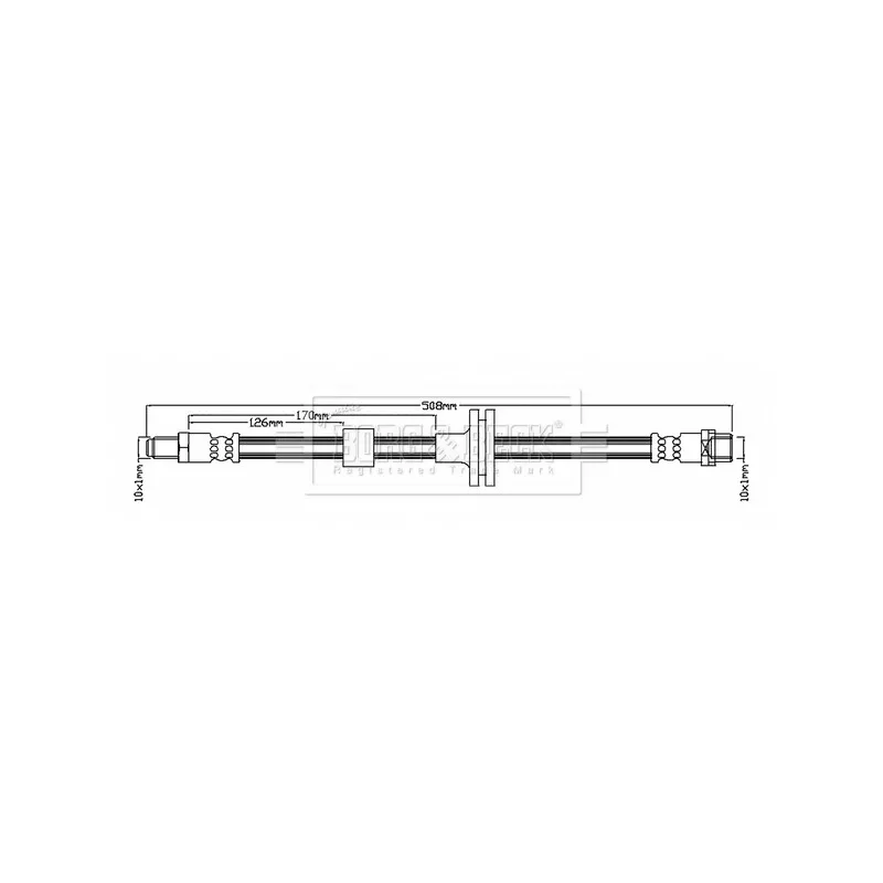 Flexible de frein BORG & BECK BBH7086