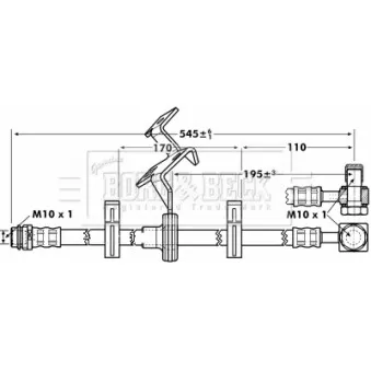 Flexible de frein BORG & BECK BBH7087