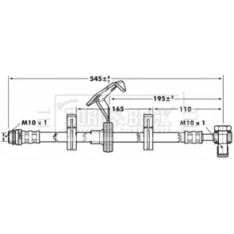 Flexible de frein BORG & BECK BBH7088