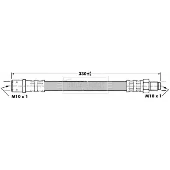 Flexible de frein BORG & BECK BBH7090