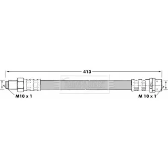 Flexible de frein BORG & BECK BBH7091