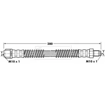 Flexible de frein BORG & BECK BBH7094