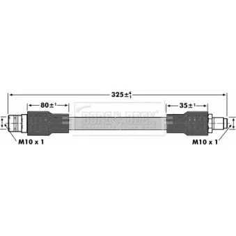 Flexible de frein BORG & BECK BBH7095