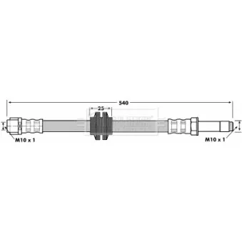 Flexible de frein BORG & BECK BBH7097