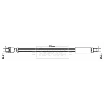 Flexible de frein BORG & BECK BBH7098