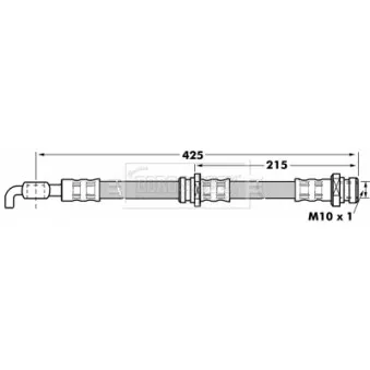 Flexible de frein BORG & BECK BBH7099