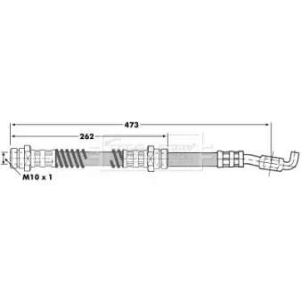 Flexible de frein BORG & BECK BBH7101