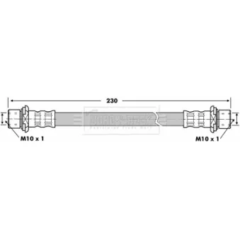 Flexible de frein BORG & BECK BBH7102