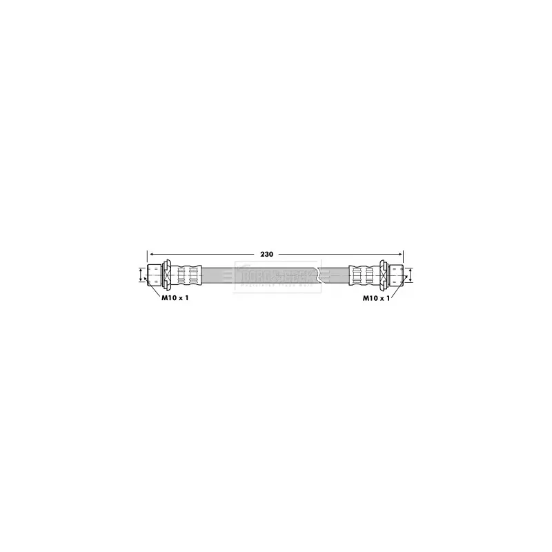 Flexible de frein BORG & BECK BBH7102