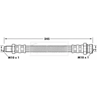 Flexible de frein BORG & BECK BBH7103