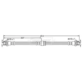 Flexible de frein BORG & BECK BBH7104