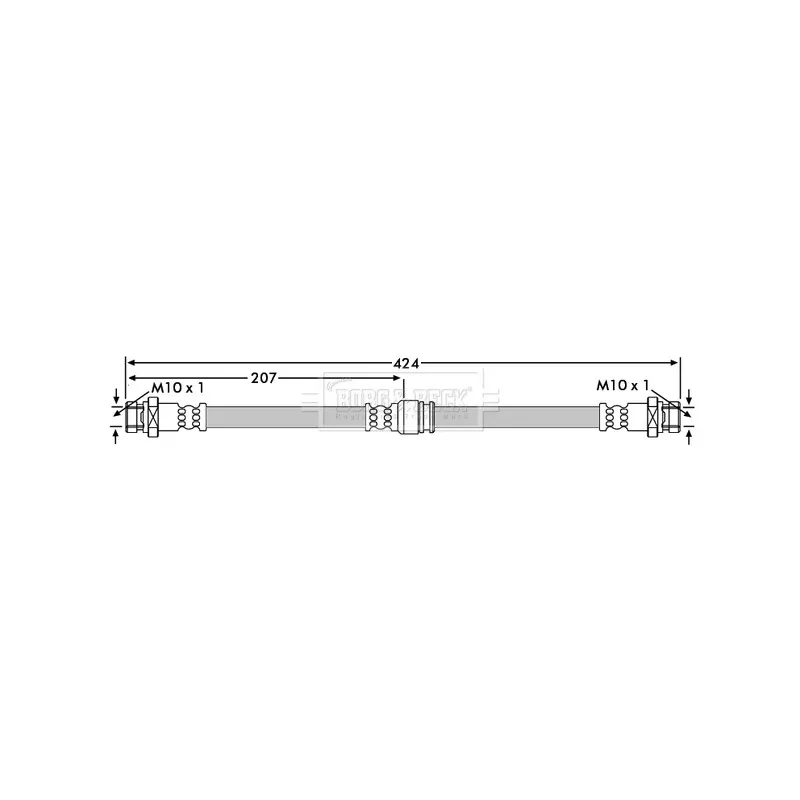 Flexible de frein BORG & BECK BBH7104