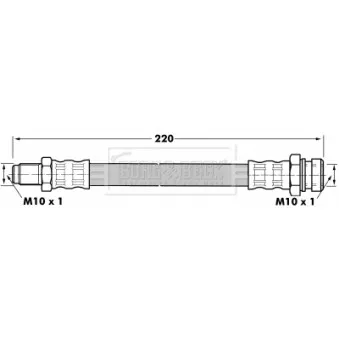 Flexible de frein BORG & BECK BBH7105