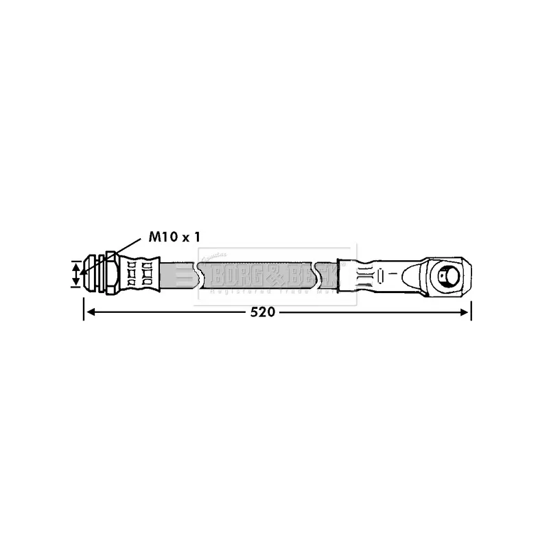 Flexible de frein BORG & BECK BBH7106