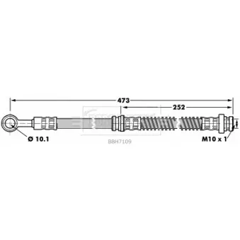 Flexible de frein BORG & BECK BBH7109