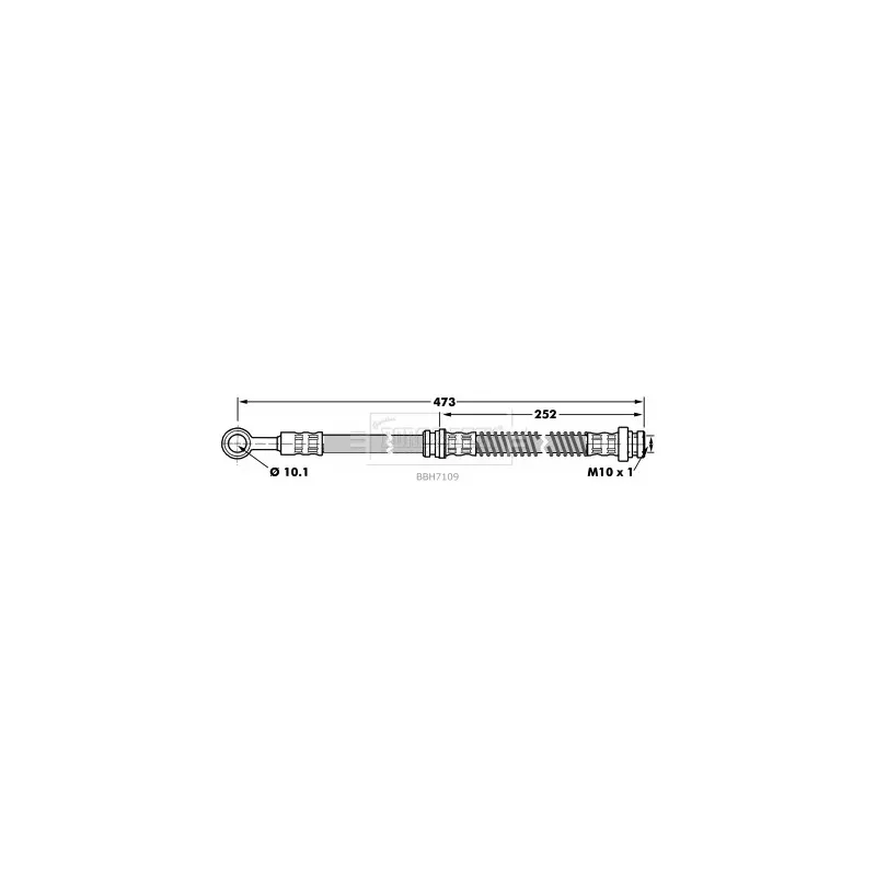Flexible de frein BORG & BECK BBH7109