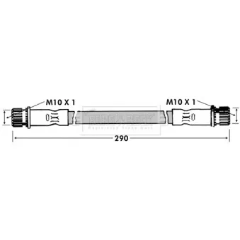 Flexible de frein BORG & BECK BBH7113