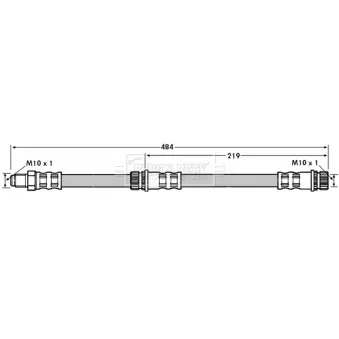 Flexible de frein BORG & BECK BBH7114