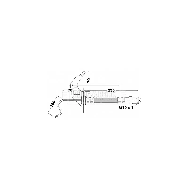 Flexible de frein BORG & BECK BBH7119
