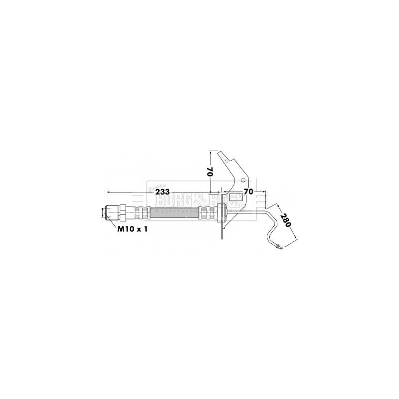 Flexible de frein BORG & BECK BBH7120