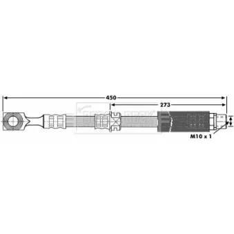 Flexible de frein BORG & BECK BBH7123