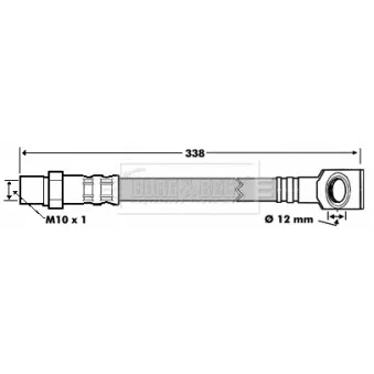 Flexible de frein BORG & BECK BBH7125