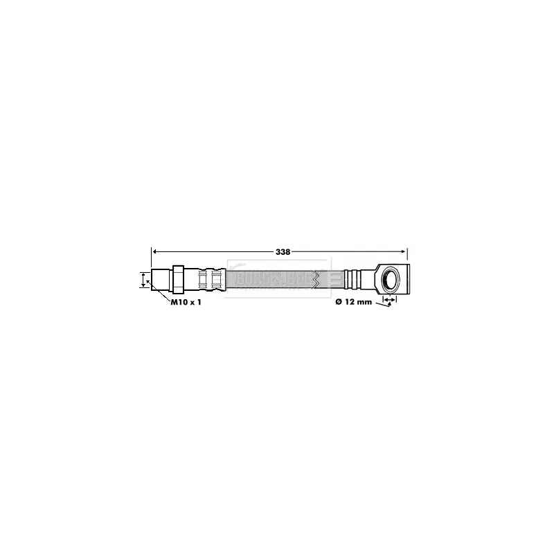 Flexible de frein BORG & BECK BBH7125