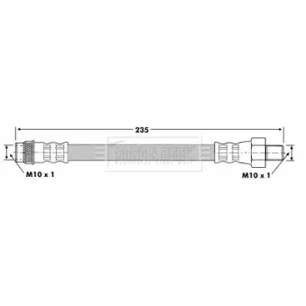 Flexible de frein BORG & BECK BBH7126