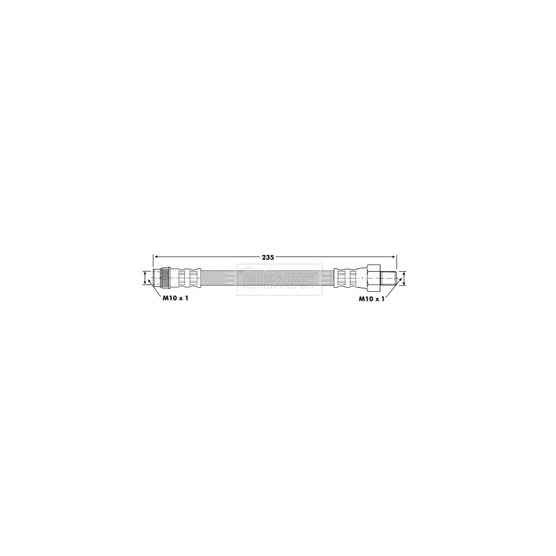 Flexible de frein BORG & BECK BBH7126