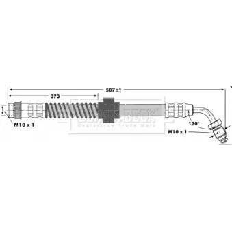Flexible de frein BORG & BECK BBH7132