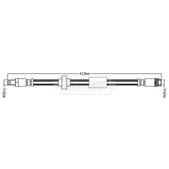 Flexible de frein BORG & BECK BBH7134