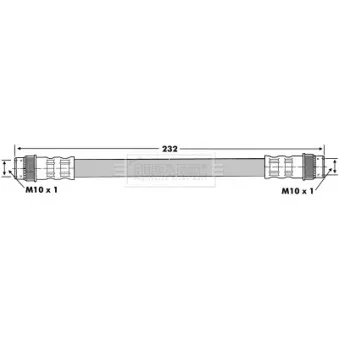 Flexible de frein BORG & BECK BBH7135