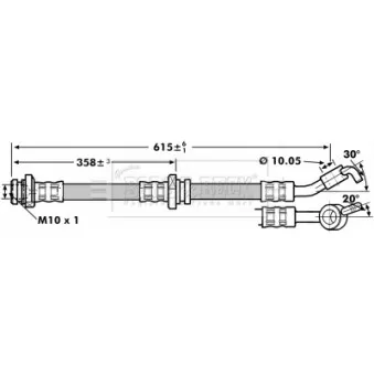 Flexible de frein BORG & BECK BBH7136
